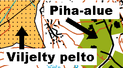 Kielletty, pelto ja tontti
